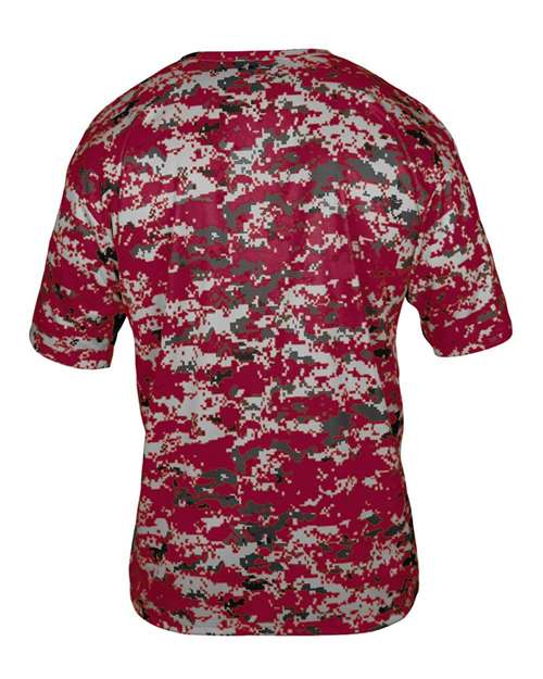 Badger Digital Camo T-Shirt 4180 - Cardinal Digital