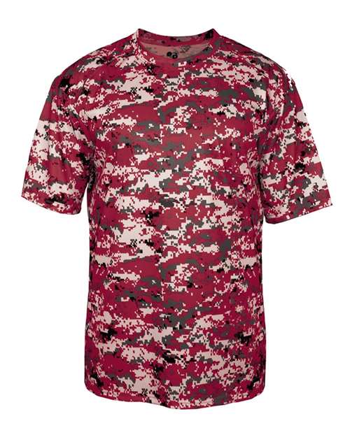 Badger Digital Camo T-Shirt 4180 - Cardinal Digital