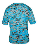 Badger Digital Camo T-Shirt 4180 - Electric Blue Digital