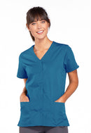 Cherokee Snap Front V-Neck Top. Item 4770 in CK WW ORIGINALS Collection. Live Chat for Bulk Discounts.