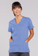 Cherokee Snap Front V-Neck Top. Item 4770 in CK WW ORIGINALS Collection. Live Chat for Bulk Discounts.