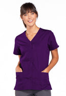Cherokee Snap Front V-Neck Top. Item 4770 in CK WW ORIGINALS Collection. Live Chat for Bulk Discounts.