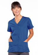 Cherokee Snap Front V-Neck Top. Item 4770 in CK WW ORIGINALS Collection. Live Chat for Bulk Discounts.