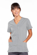 Cherokee Snap Front V-Neck Top. Item 4770 in CK WW ORIGINALS Collection. Live Chat for Bulk Discounts.