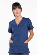 Cherokee Snap Front V-Neck Top. Item 4770 in CK WW ORIGINALS Collection. Live Chat for Bulk Discounts.