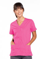 Cherokee Snap Front V-Neck Top. Item 4770 in CK WW ORIGINALS Collection. Live Chat for Bulk Discounts.