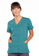 Cherokee Snap Front V-Neck Top. Item 4770 in CK WW ORIGINALS Collection. Live Chat for Bulk Discounts.