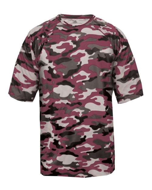 Badger Camo T-Shirt 4181 - Maroon
