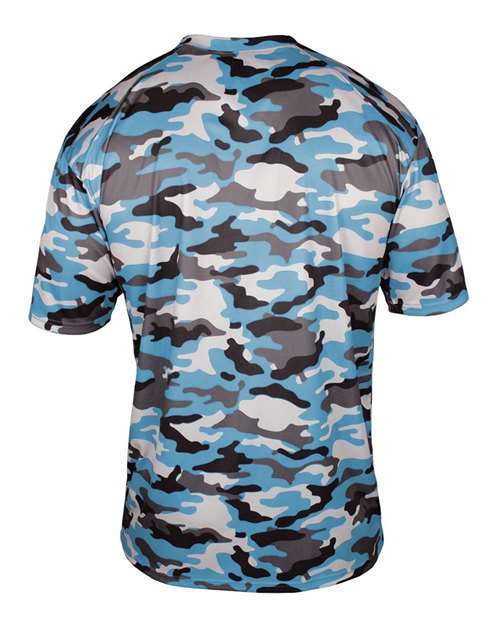 Badger Camo T-Shirt 4181 - Columbia Blue