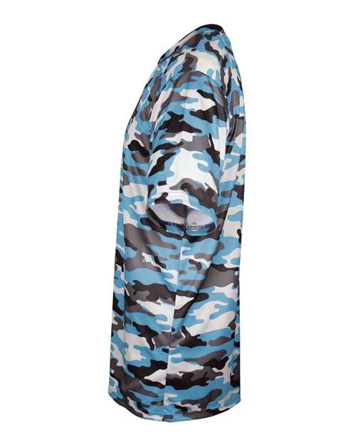 Badger Camo T-Shirt 4181 - Columbia Blue