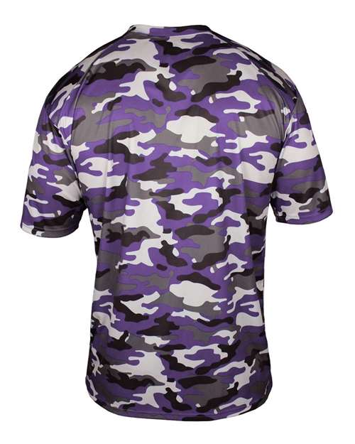 Badger Camo T-Shirt 4181 - Purple