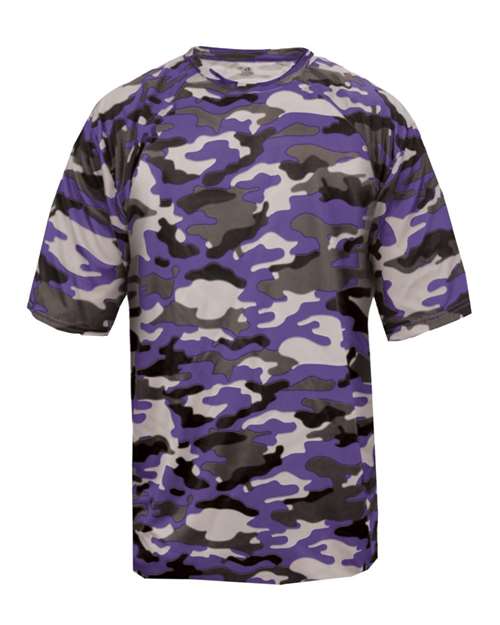 Badger Camo T-Shirt 4181 - Purple