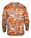 Badger Digital Camo Long Sleeve T-Shirt 4184 - Burnt Orange Digital