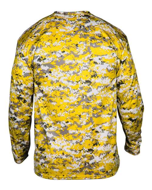 Badger Digital Camo Long Sleeve T-Shirt 4184 - Gold Digital