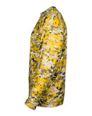 Badger Digital Camo Long Sleeve T-Shirt 4184 - Gold Digital