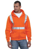 Bayside USA-Made Hi-Visibility Full-Zip Hooded Sweatshirt 3790