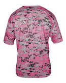 Badger Youth Digital Camo T-Shirt 2180 - Pink Digital