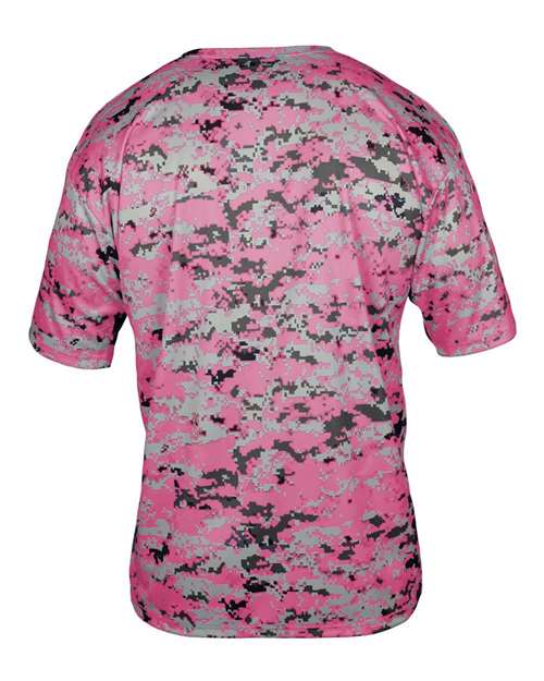 Badger Youth Digital Camo T-Shirt 2180 - Pink Digital