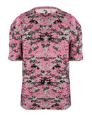 Badger Youth Digital Camo T-Shirt 2180 - Pink Digital