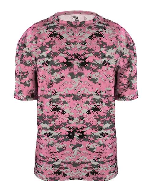 Badger Youth Digital Camo T-Shirt 2180 - Pink Digital