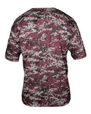 Badger Youth Digital Camo T-Shirt 2180 - Maroon Digital