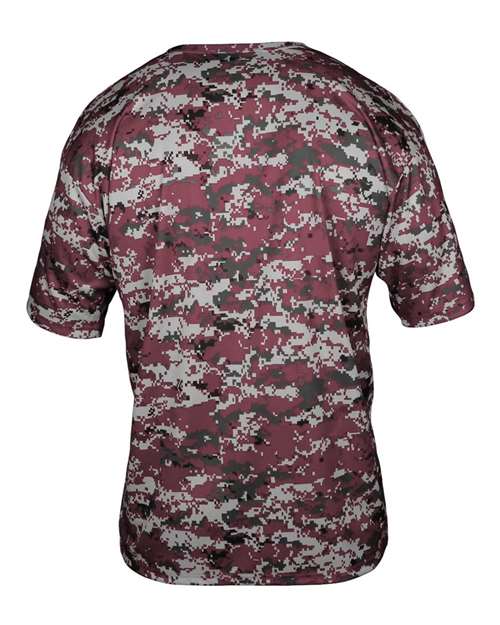 Badger Youth Digital Camo T-Shirt 2180 - Maroon Digital