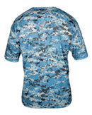 Badger Youth Digital Camo T-Shirt 2180 - Columbia Blue Digital
