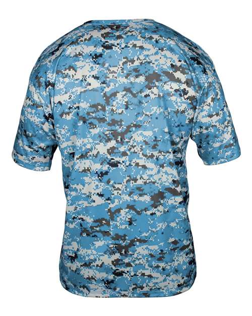 Badger Youth Digital Camo T-Shirt 2180 - Columbia Blue Digital