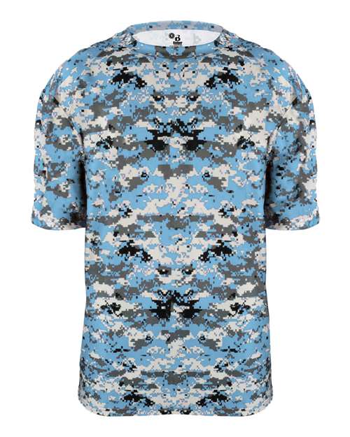 Badger Youth Digital Camo T-Shirt 2180 - Columbia Blue Digital