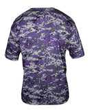 Badger Youth Digital Camo T-Shirt 2180 - Purple Digital