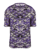 Badger Youth Digital Camo T-Shirt 2180 - Purple Digital