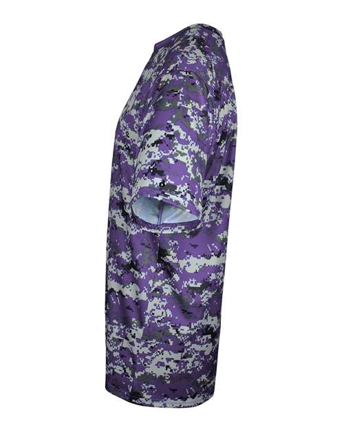 Badger Youth Digital Camo T-Shirt 2180 - Purple Digital