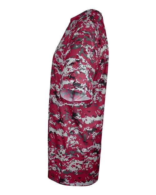 Badger Youth Digital Camo T-Shirt 2180 - Cardinal Digital