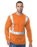 Bayside USA-Made 50/50 Hi-Visibility Long Sleeve T-Shirt 3762
