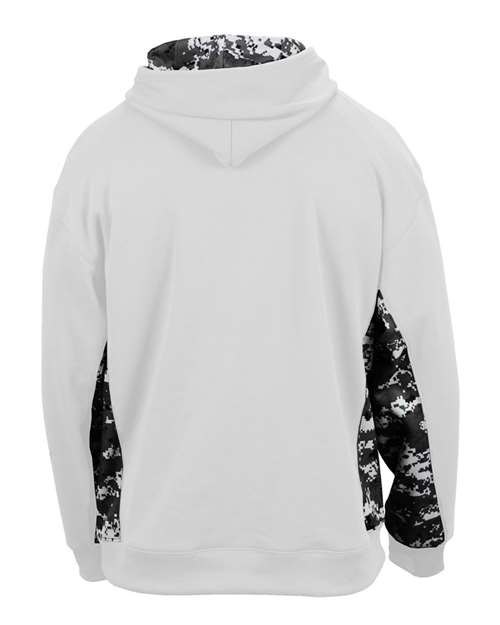 Badger Youth Digital Camo Colorblock Performance Fleece Hooded Sweatshirt 2464