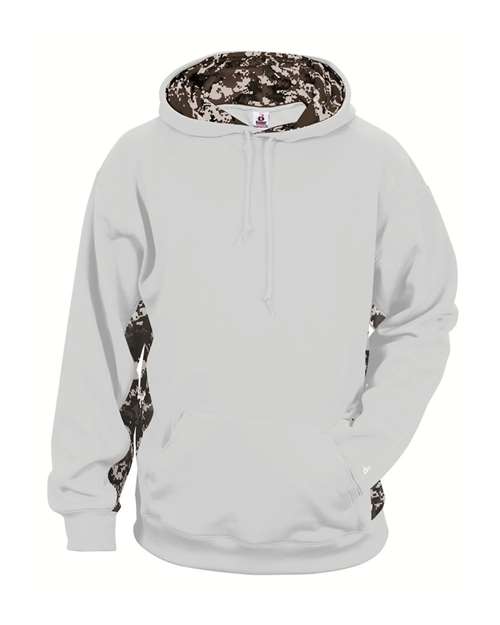 Badger Youth Digital Camo Colorblock Performance Fleece Hooded Sweatshirt 2464