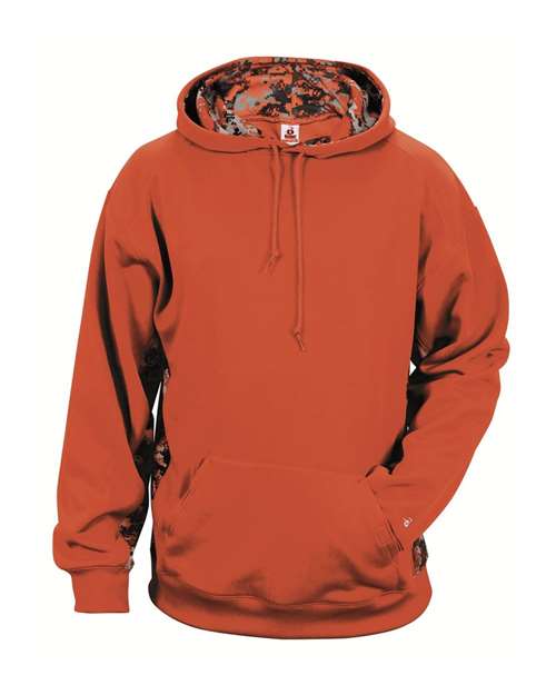 Badger Youth Digital Camo Colorblock Performance Fleece Hooded Sweatshirt 2464