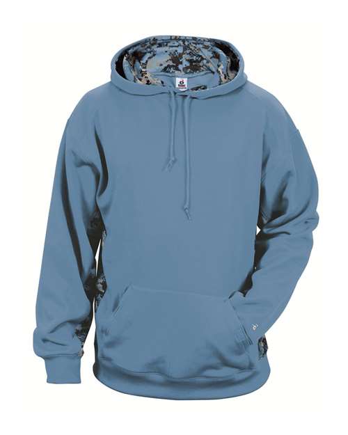 Badger Youth Digital Camo Colorblock Performance Fleece Hooded Sweatshirt 2464