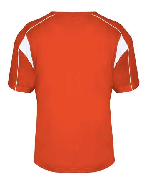 Alleson Athletic B-Core Pro Placket Jersey 7937 - Burnt Orange/ White