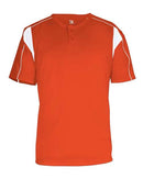 Alleson Athletic B-Core Pro Placket Jersey 7937 - Burnt Orange/ White