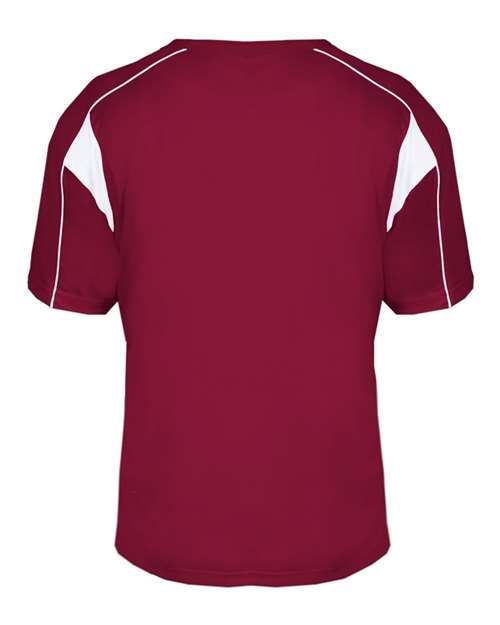 Alleson Athletic B-Core Pro Placket Jersey 7937 - Cardinal/ White