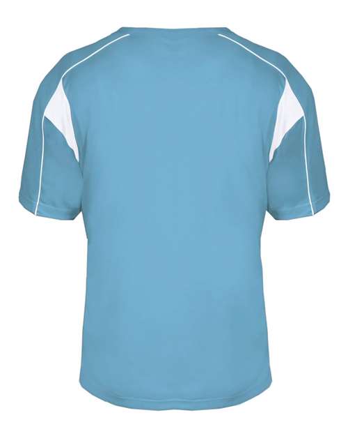 Alleson Athletic B-Core Pro Placket Jersey 7937 - Columbia Blue/ White