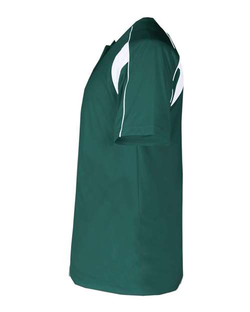 Alleson Athletic B-Core Pro Placket Jersey 7937 - Forest/ White