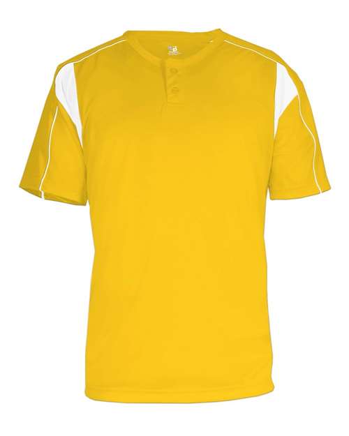 Alleson Athletic B-Core Pro Placket Jersey 7937 - Gold/ White