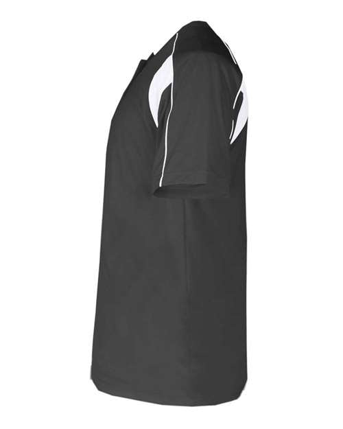 Alleson Athletic B-Core Pro Placket Jersey 7937 - Graphite/ White