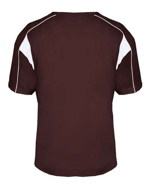 Alleson Athletic B-Core Pro Placket Jersey 7937 - Maroon/ White