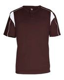 Alleson Athletic B-Core Pro Placket Jersey 7937 - Maroon/ White