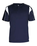 Alleson Athletic B-Core Pro Placket Jersey 7937 - Navy/ White