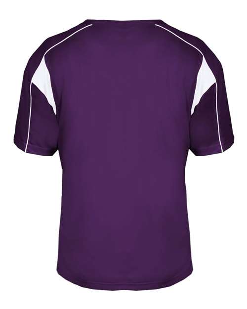 Alleson Athletic B-Core Pro Placket Jersey 7937 - Purple/ White