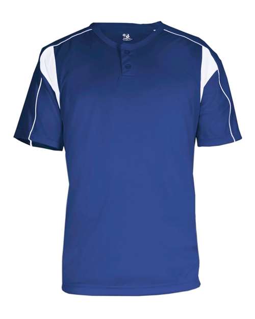 Alleson Athletic B-Core Pro Placket Jersey 7937 - Royal/ White